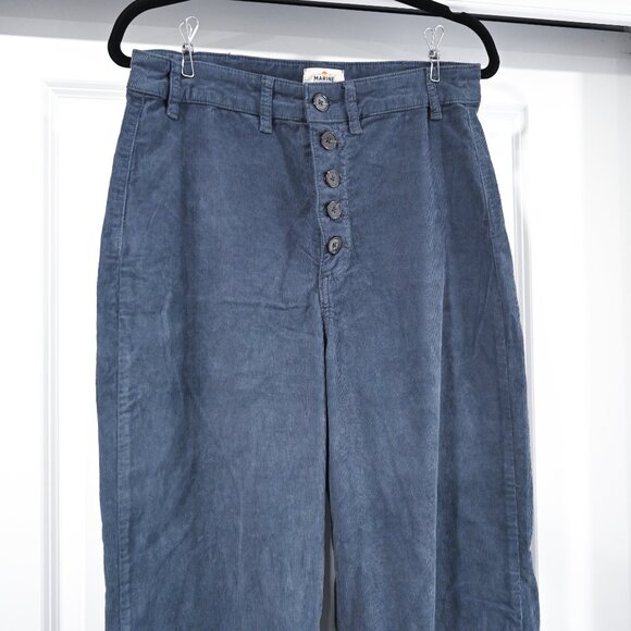 Marine Layer Size 12 Wide Leg Corduroy Cropped Pants - Picture 4 of 7